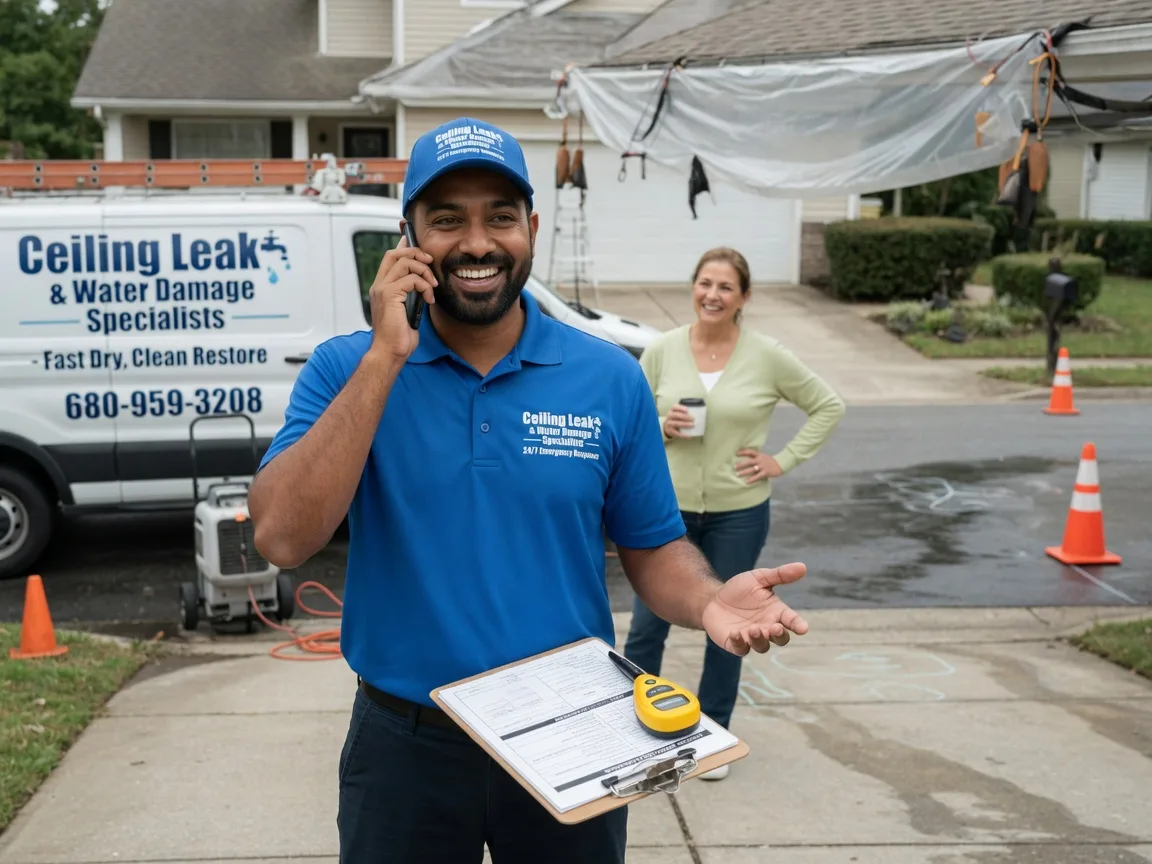 Ceiling Leak Cleanup Clay Center, OH FAQs